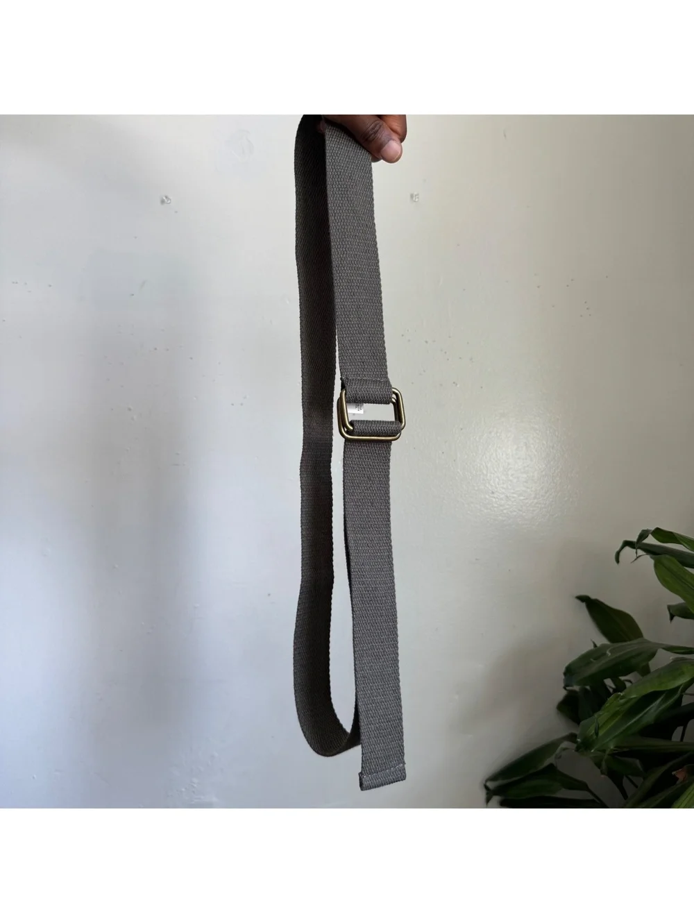 Y2K unisex khaki Canvas utility Skater Belt fits L-XL adjustable